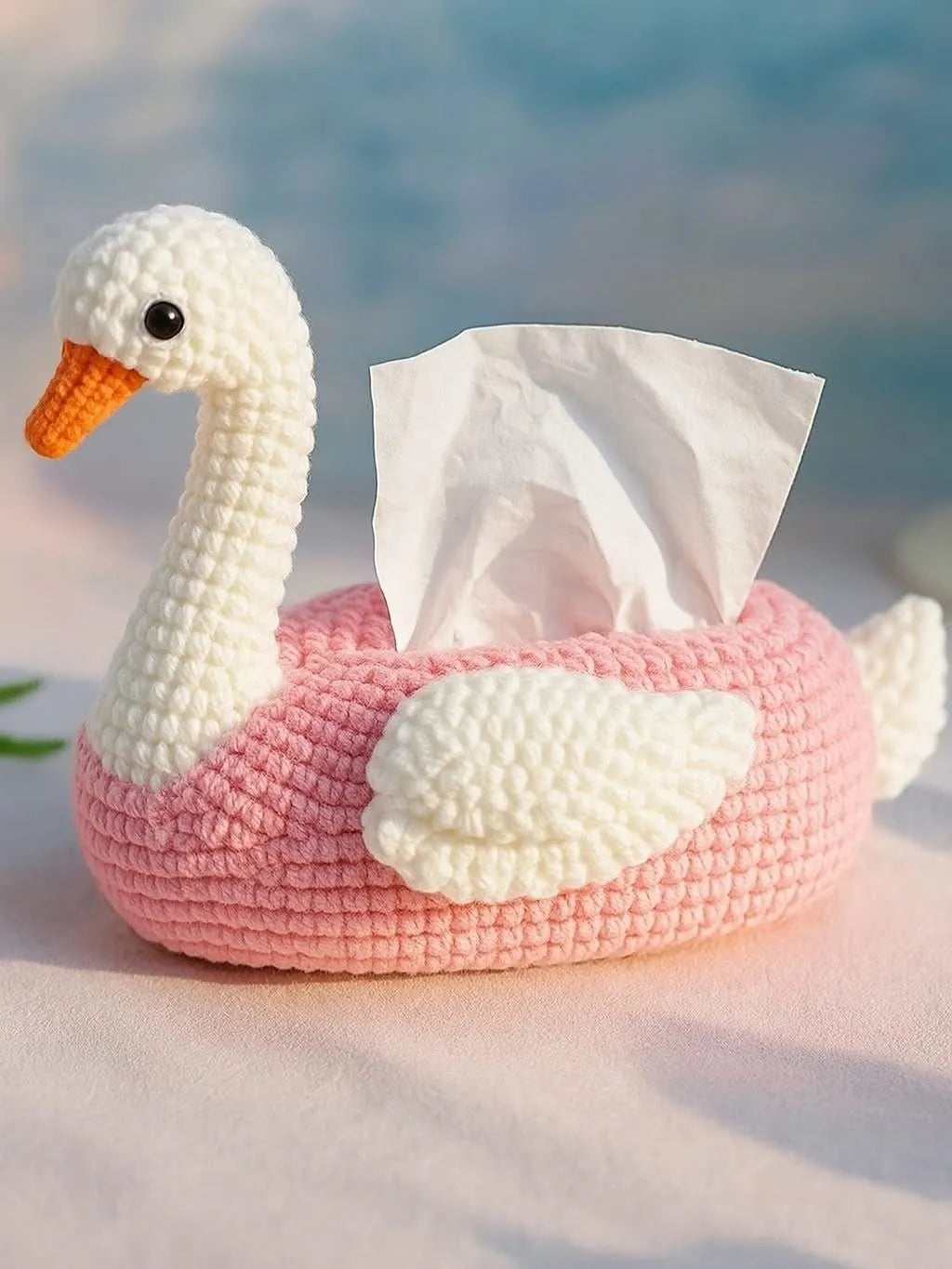 Crochet Duck Tissue Box