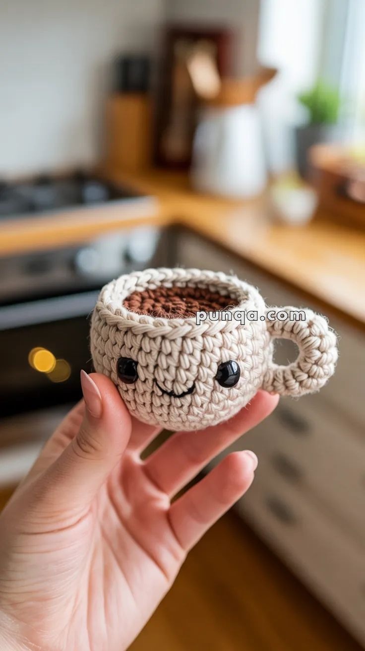 Handmade Crochet Coffee Cup