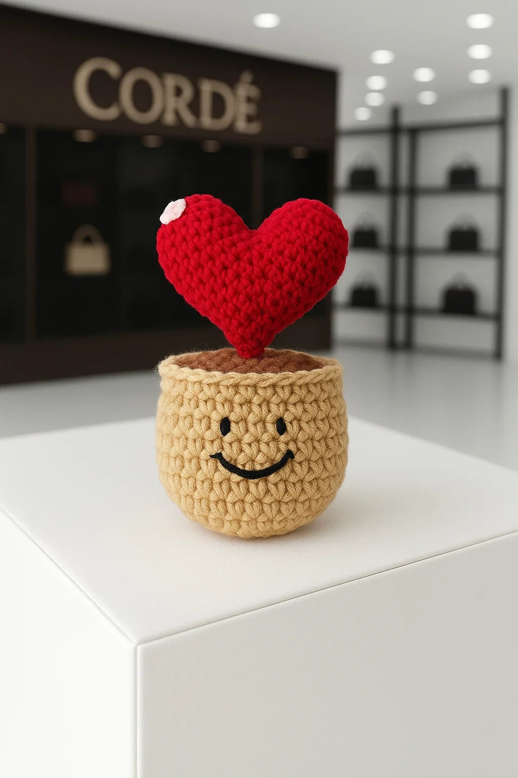 Heart Shape Pot Plush